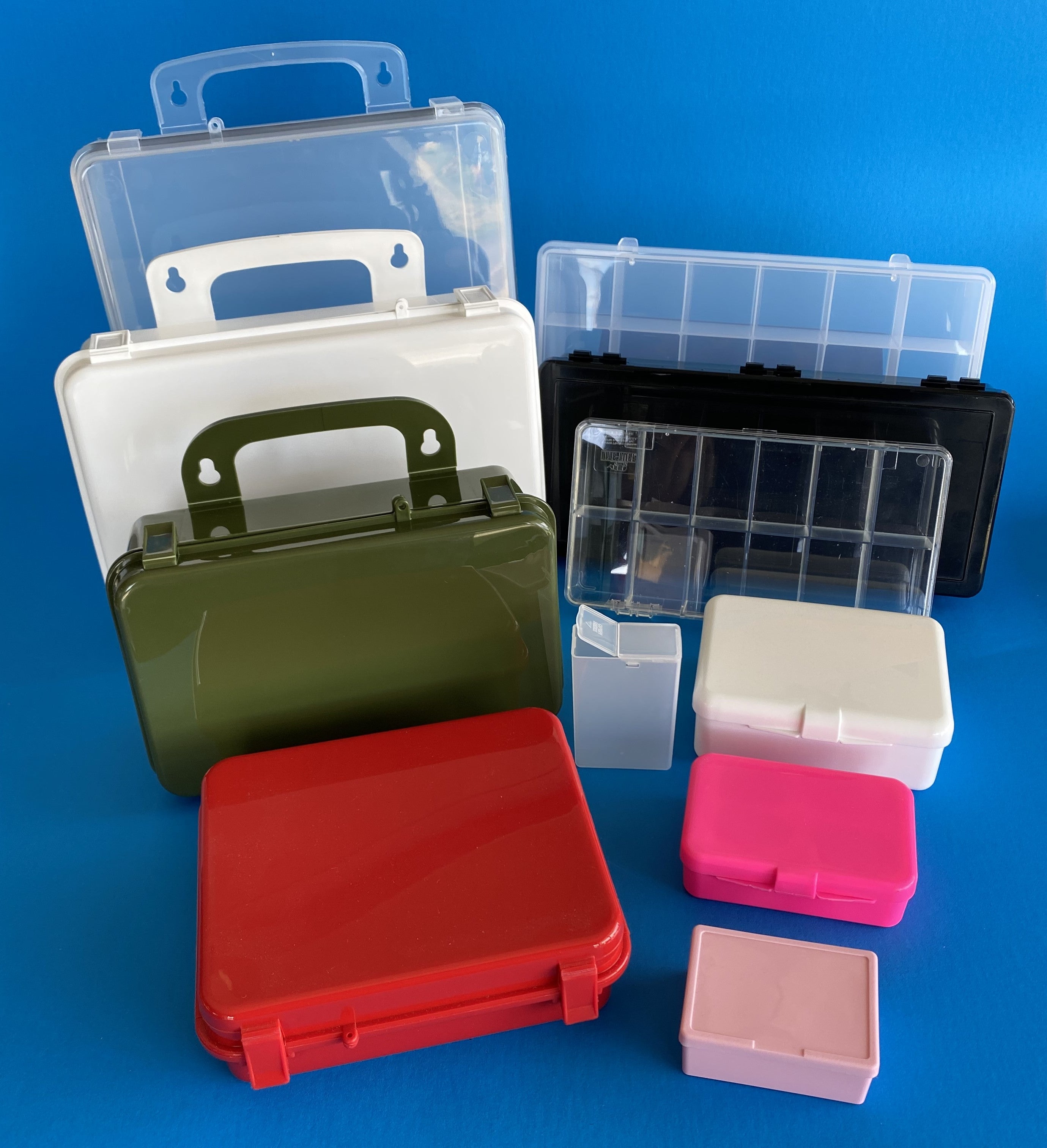 Plastic Cases - All from Smallest to Largest