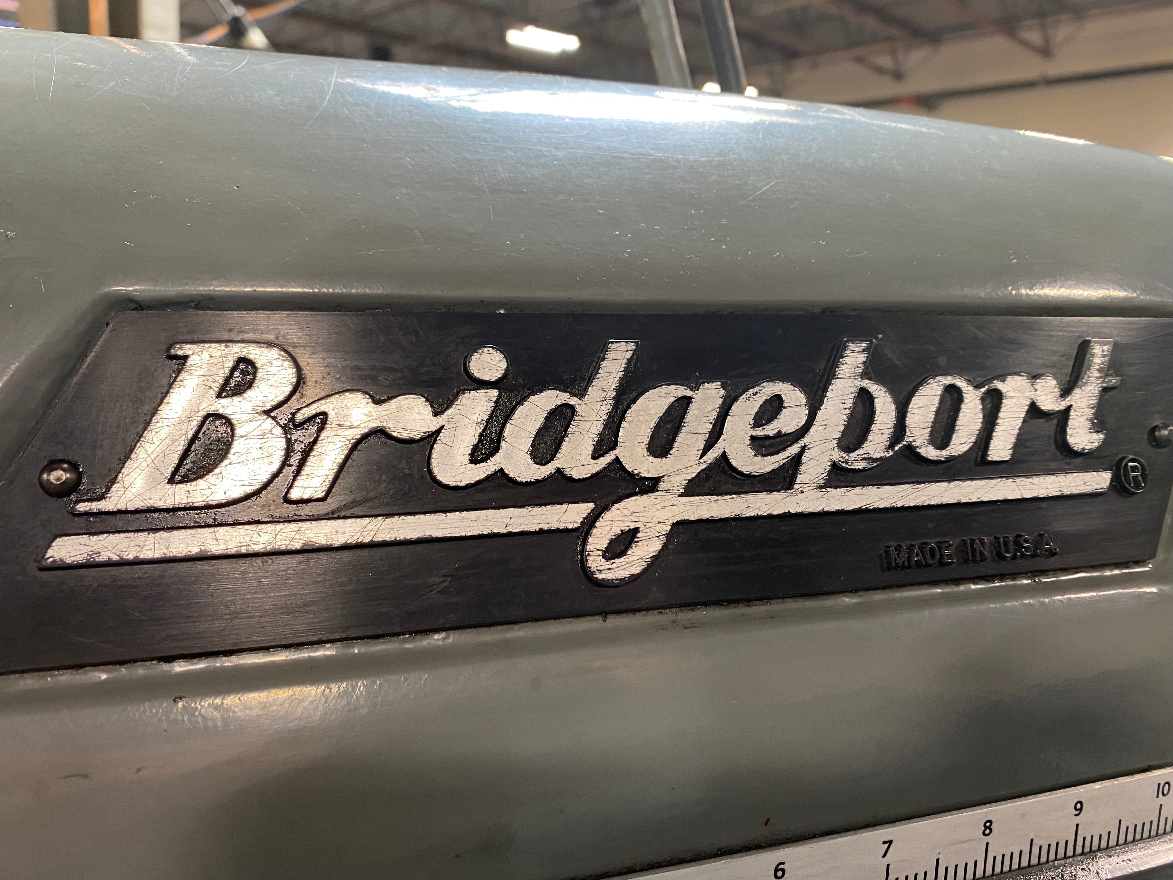 Name plate of one of our own Bridgeport Milling Machines