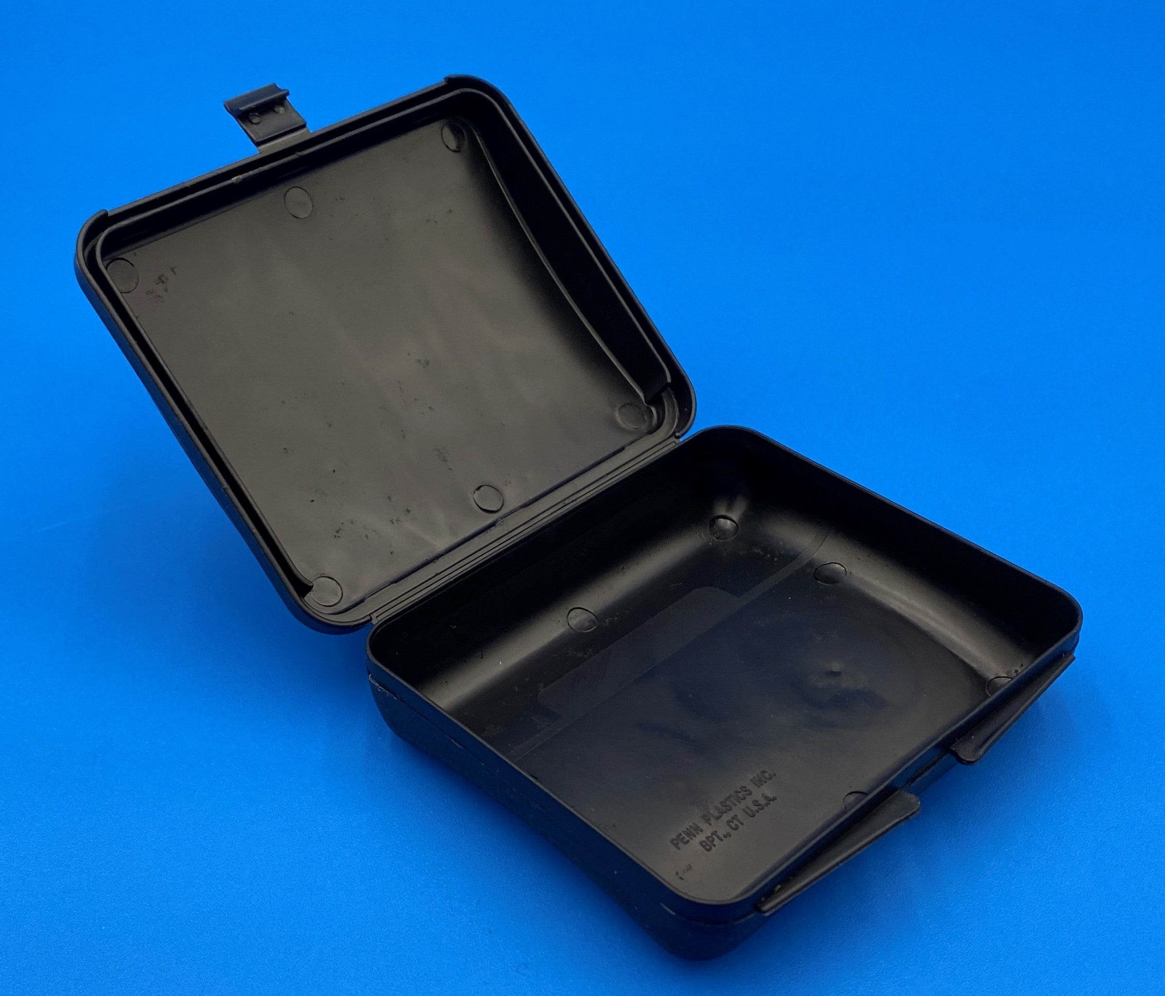 CPC case in black polypropylene, open