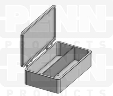 D23 Case, 2 Bays, Clear Impact-Protected Copolymer (carton of 108 ea)