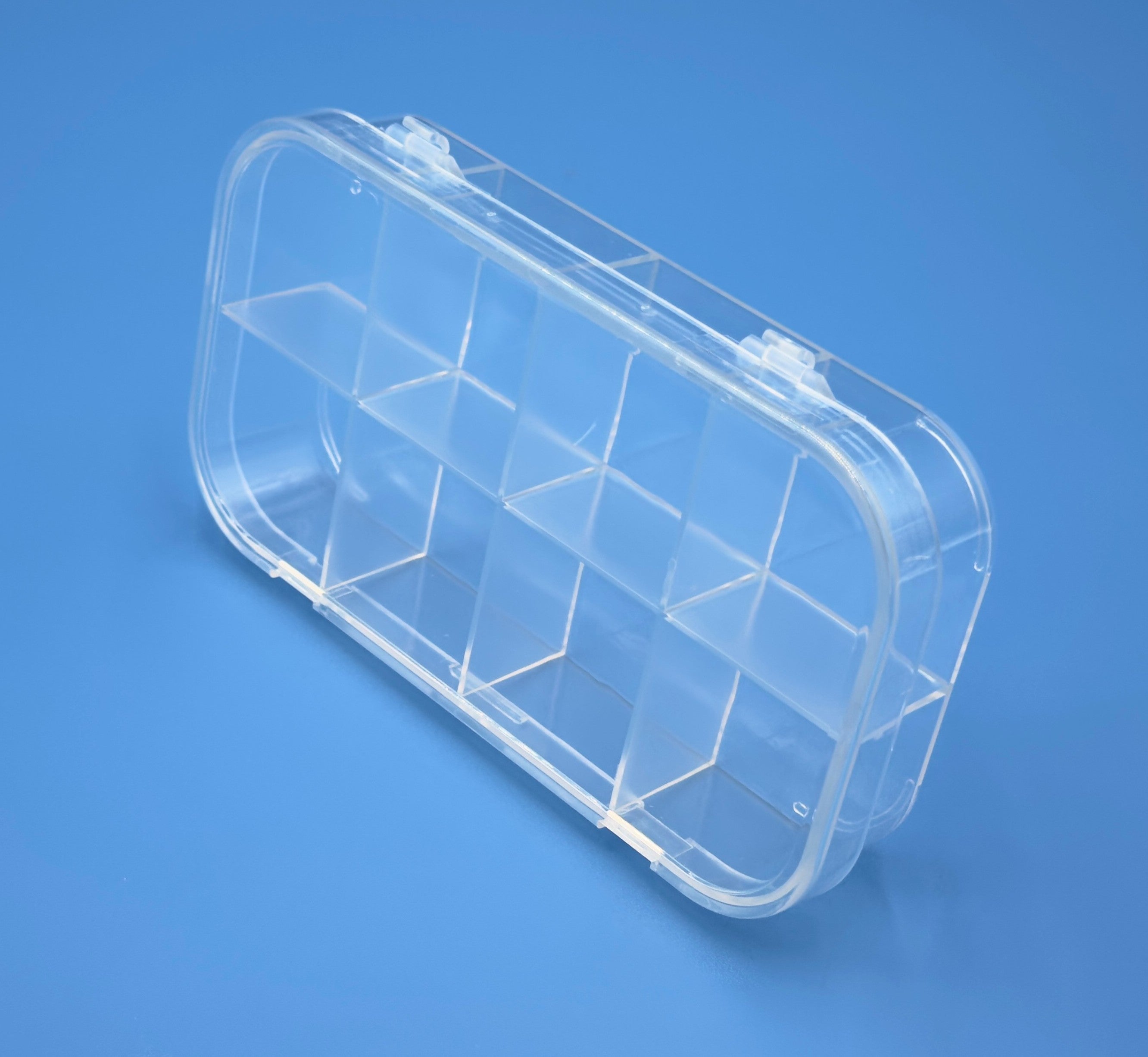 D25 Case, 8 Bays, Clear Impact-Protected Copolymer (carton of 65 ea)