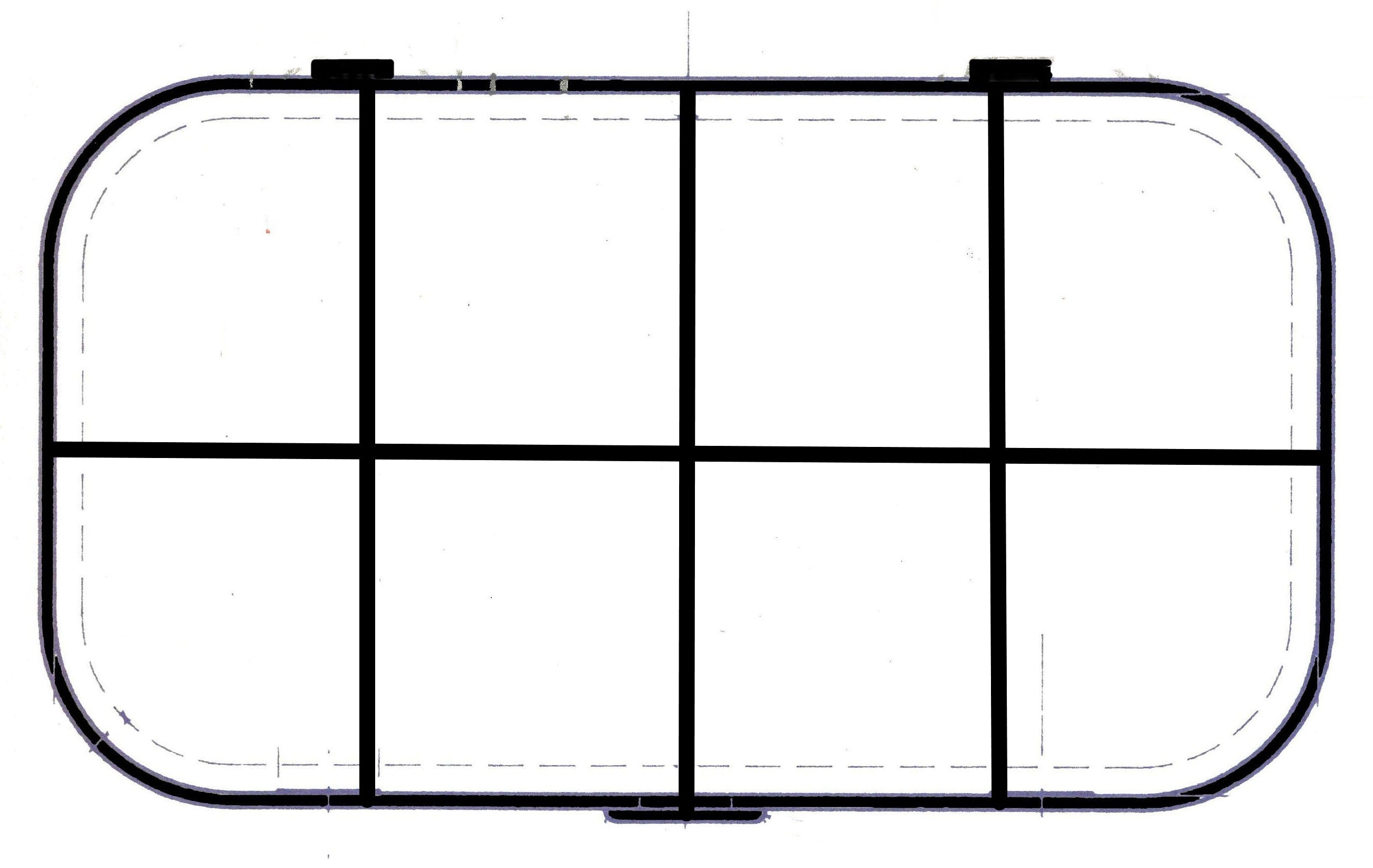 D25 Case, 8 Bays, Clear Impact-Protected Copolymer (carton of 65 ea)