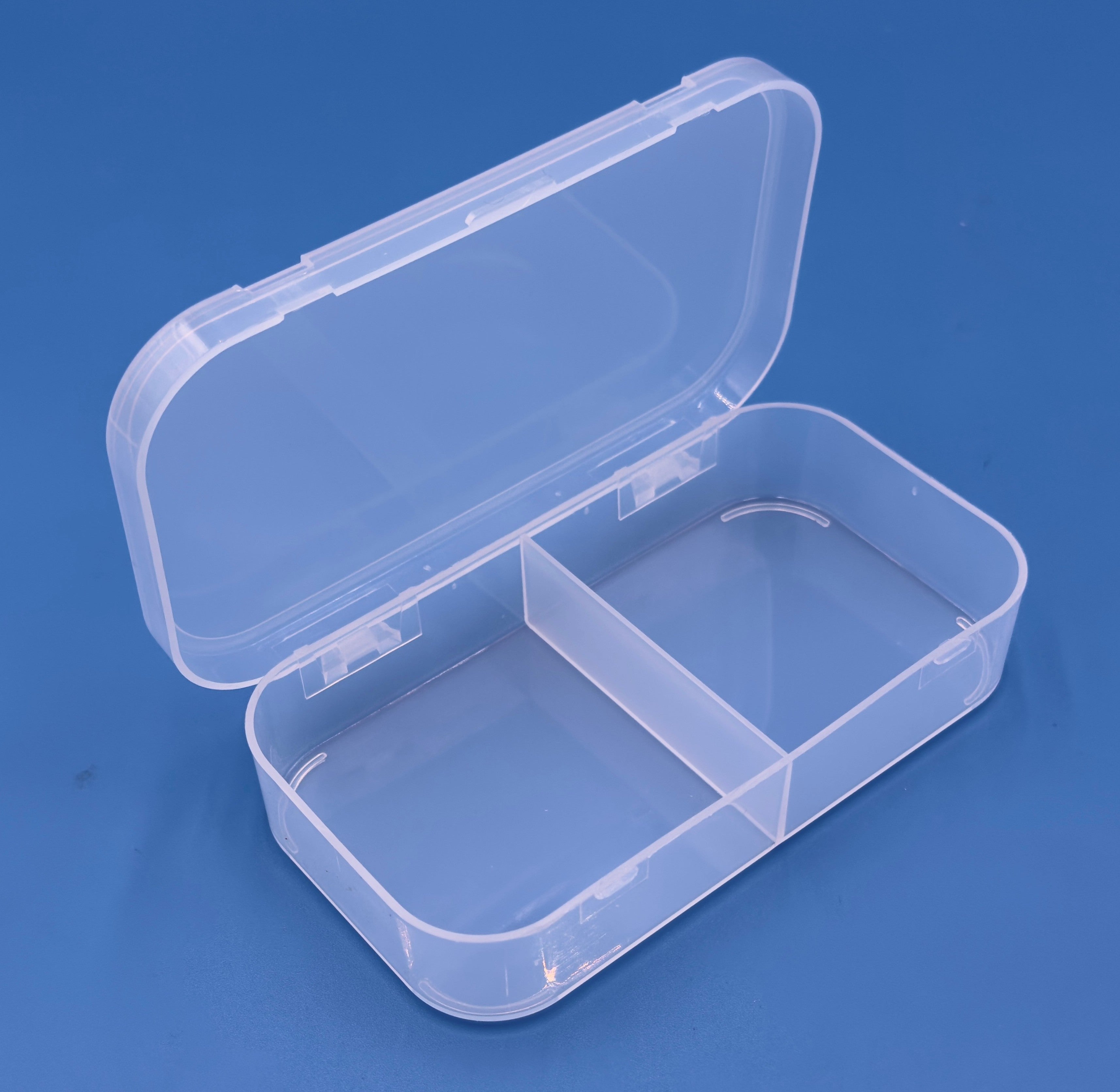 D25 Case, 2 Bays, Clarified Polypropylene (carton of 65 ea)