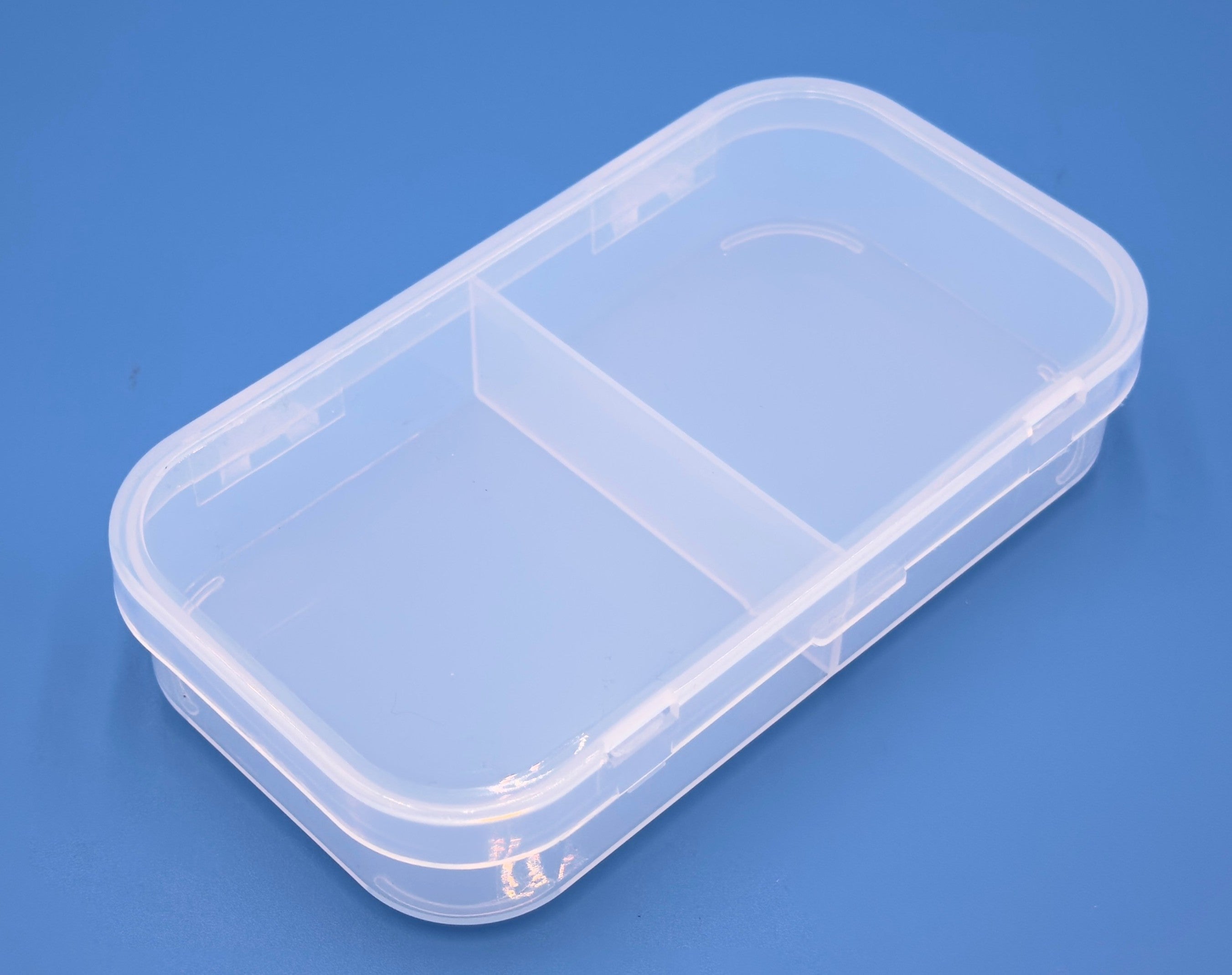 D25 Case, 2 Bays, Clarified Polypropylene (carton of 65 ea)