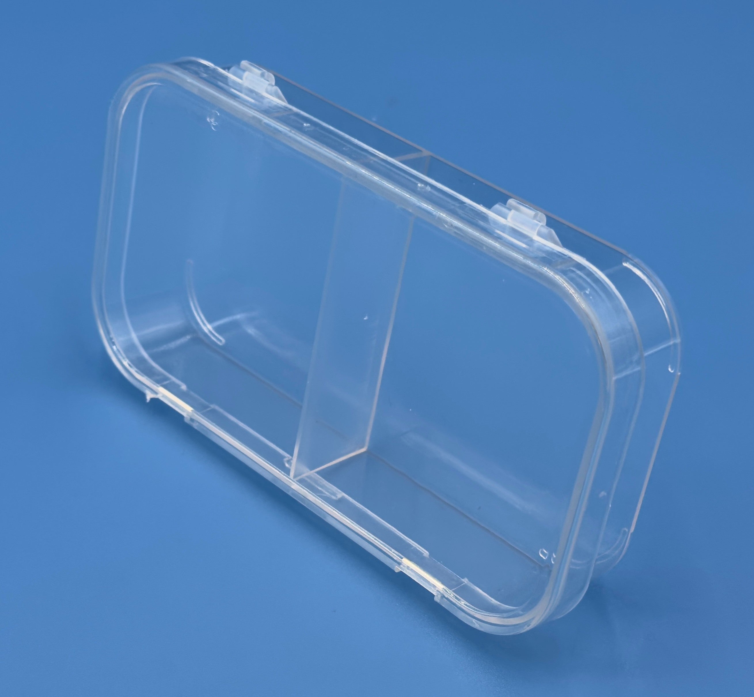 D25 Case, 2 Bays, Clear Impact-Protected Copolymer (carton of 65 ea)