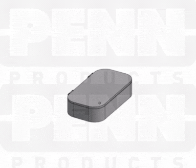 D25 Case, 1 Bay, Clear Impact-Protected Copolymer (carton of 65 ea)