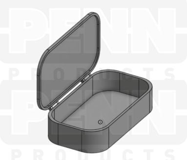 D25 Case, 1 Bay, Clear Impact-Protected Copolymer (carton of 65 ea)