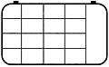 D46 case, 17 bays, sketch