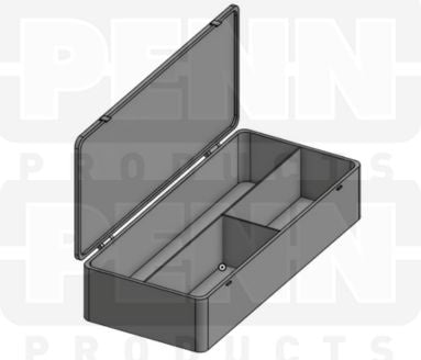 D54 Case, 3 Bays, Clear Impact-Protected Copolymer (carton of 36 ea)