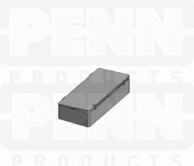 D54 Case, 4 Bays, Black Conductive Polypropylene (carton of 36 ea)
