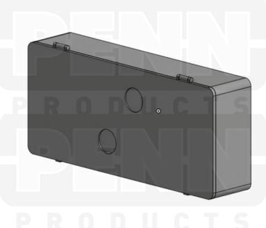 D54 Case, 17 Bays, Finger-Hole Lid, Clarified Polypropylene (carton of 36 ea)