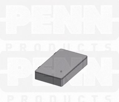 D55 Case, 13 Bays, Black Conductive Polypropylene (carton of 32 ea)