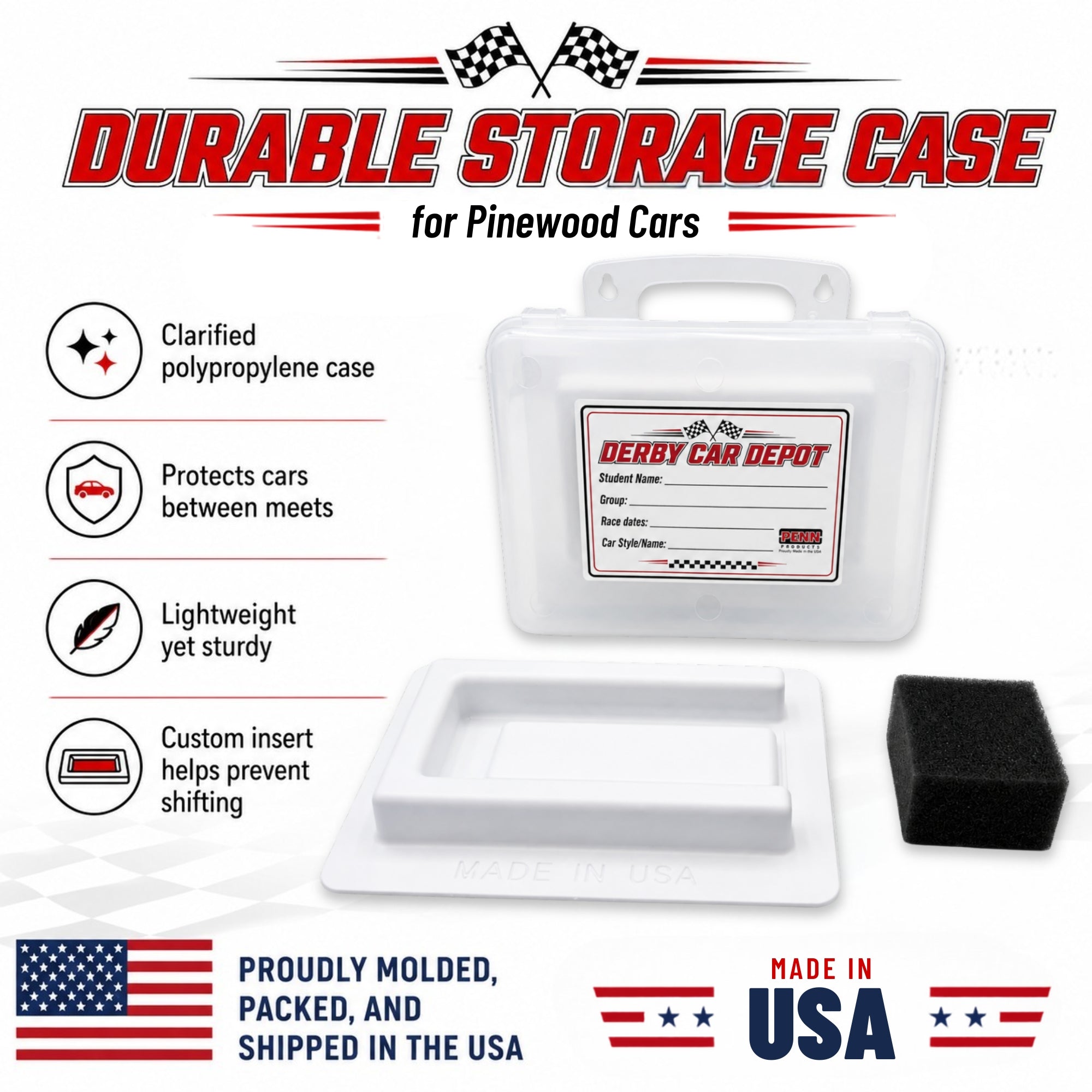 Derby Car Depot Case for Pinewood Cars