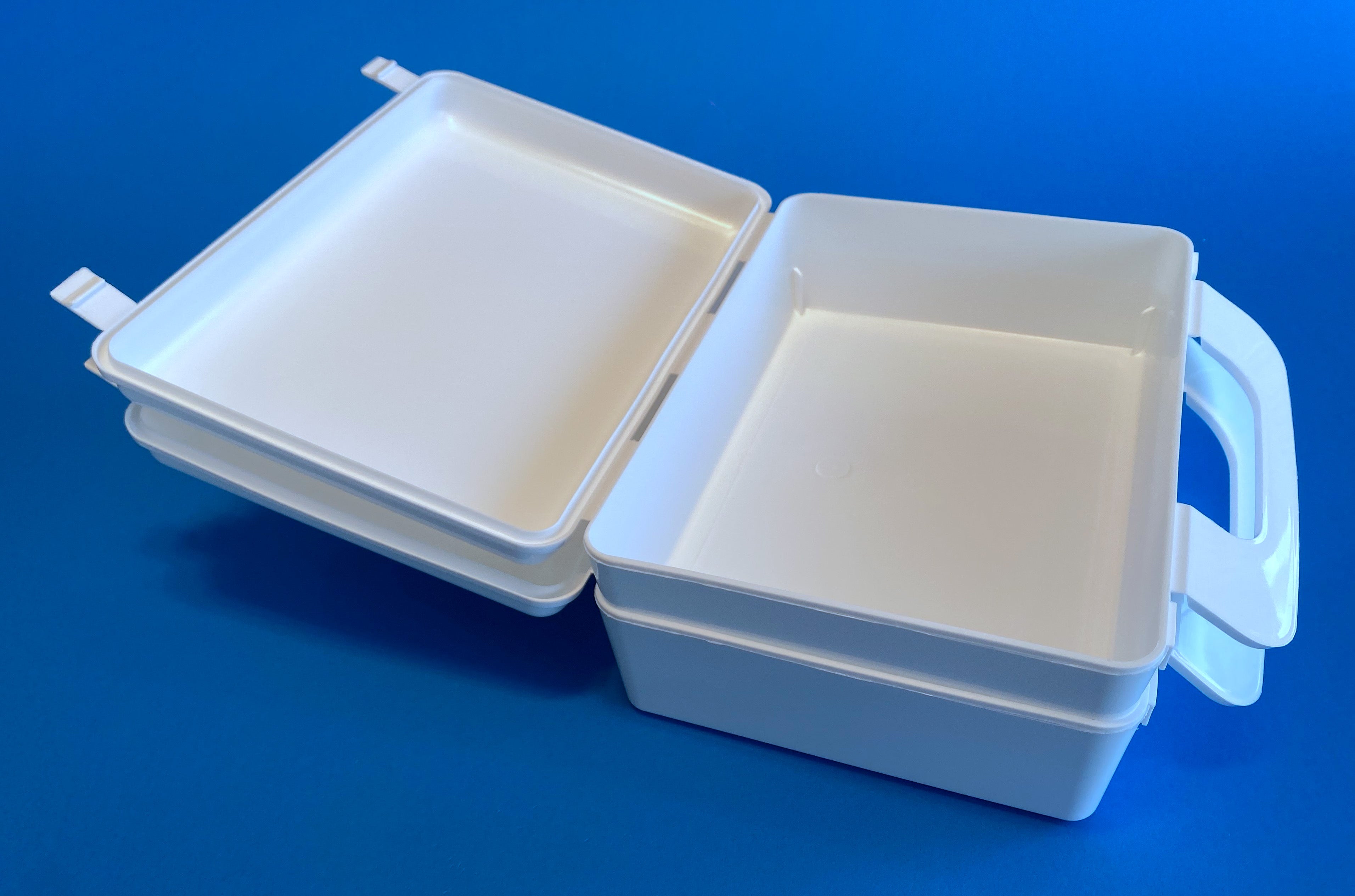 N12 case, open, stack of 2 showing how they nest when in an open position