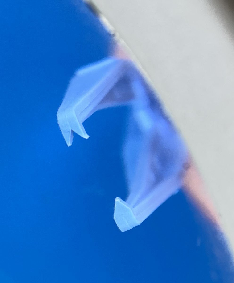 Plastic Tweezers Thumb Tissue Forceps detail showing the teeth