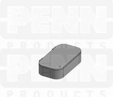 D25 Case, 2 Bays, Clarified Polypropylene (carton of 65 ea)