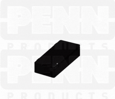 D54 Case, 3 Bays, Black Conductive Polypropylene (carton of 36 ea)