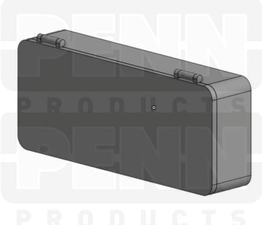D53 Case, 3 Bays, Clarified Polypropylene (carton of 82 ea)