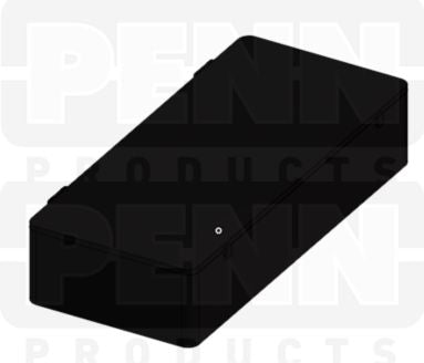 D54 Case, 3 Bays, Black Conductive Polypropylene (carton of 36 ea)