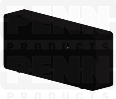D54 Case, 3 Bays, Black Conductive Polypropylene (carton of 36 ea)