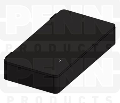 D26 Case, 12 Bays config 2, Black Conductive Polypropylene (carton of 76 ea)