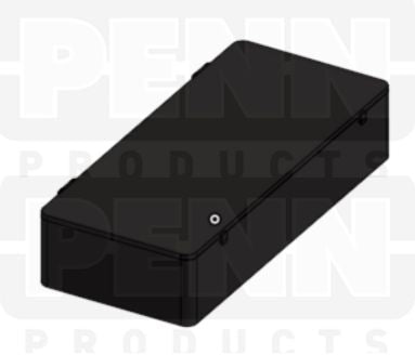 D54 Case, 7 Bays, Black Conductive Polypropylene (carton of 36 ea)