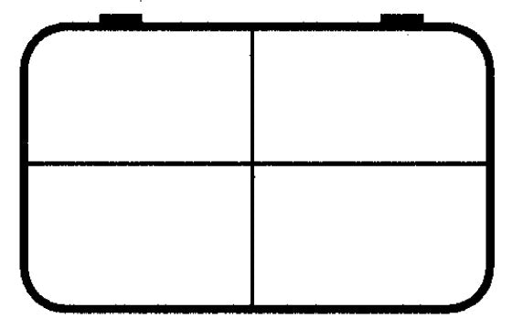 D23 case, 4 bays, sketch