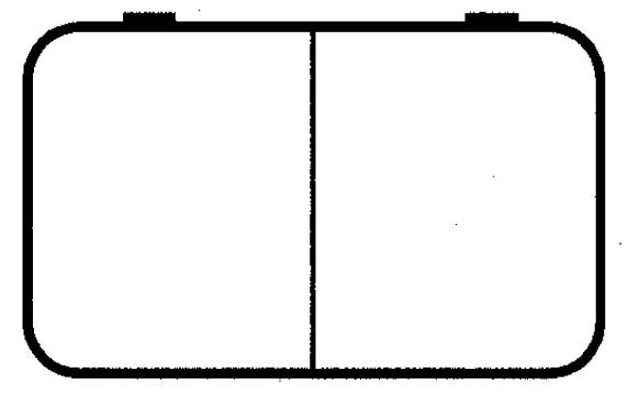 D23 Case, 2 Bays, Black Conductive Polypropylene (carton of 108 ea)