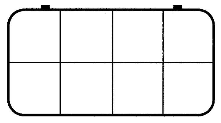D25 case, 8 bays, sketch