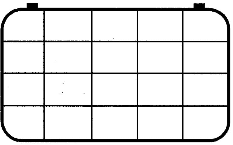 D46 Case, 20 Bays, Clarified Polypropylene (carton of 46 ea) CONTACT FOR QUOTE