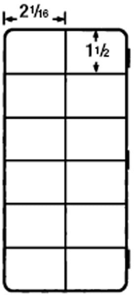 D54 case, 12 bays, sketch with dimensions