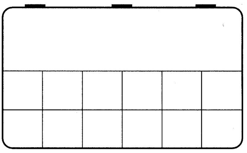 D55 case, 13 bays, sketch