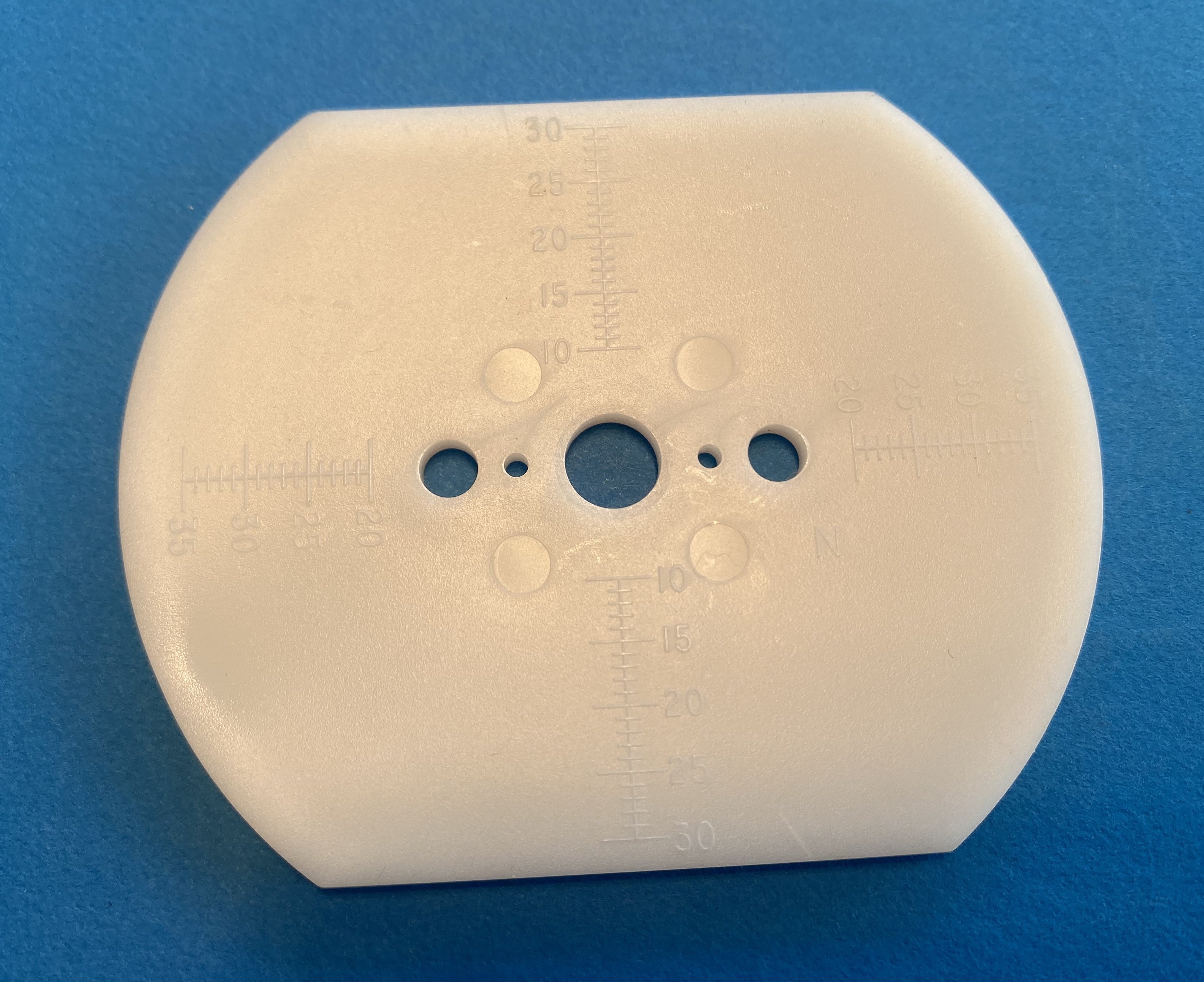 Lens Pattern Blank - Heavy Duty #72S - close up