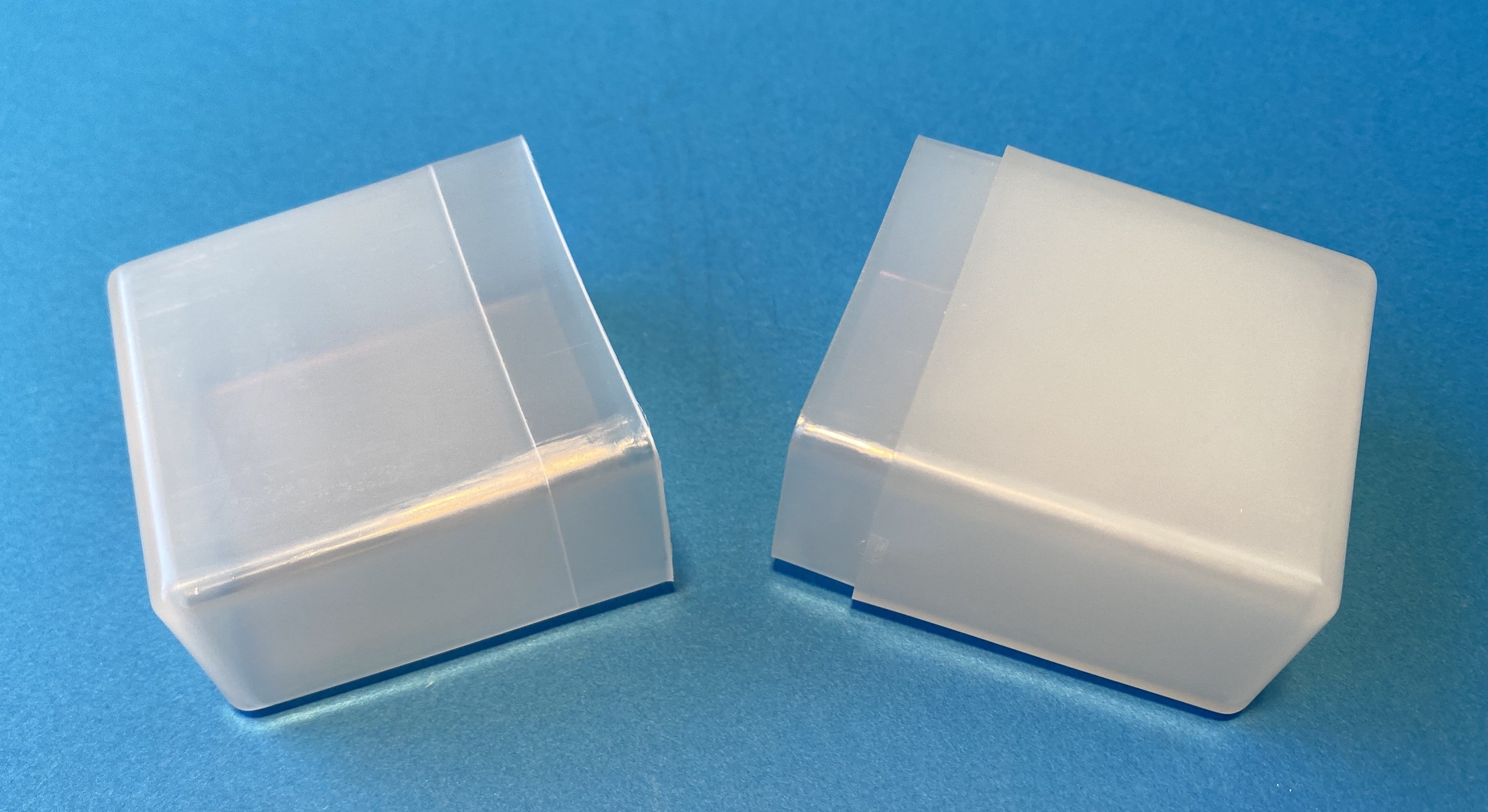 DB case, showing the two halves