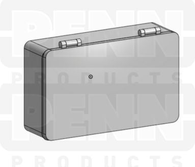 D23 Case, 3 Bays, Clarified Polypropylene (carton of 108 ea)