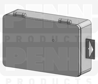 D23 Case, 1 Bay with Hang Tab, Clear Impact-Protected Copolymer (carton of 108 ea)