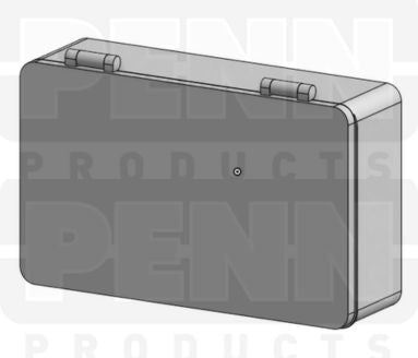 D23 Case, 3 Bays, Clarified Polypropylene (carton of 108 ea)