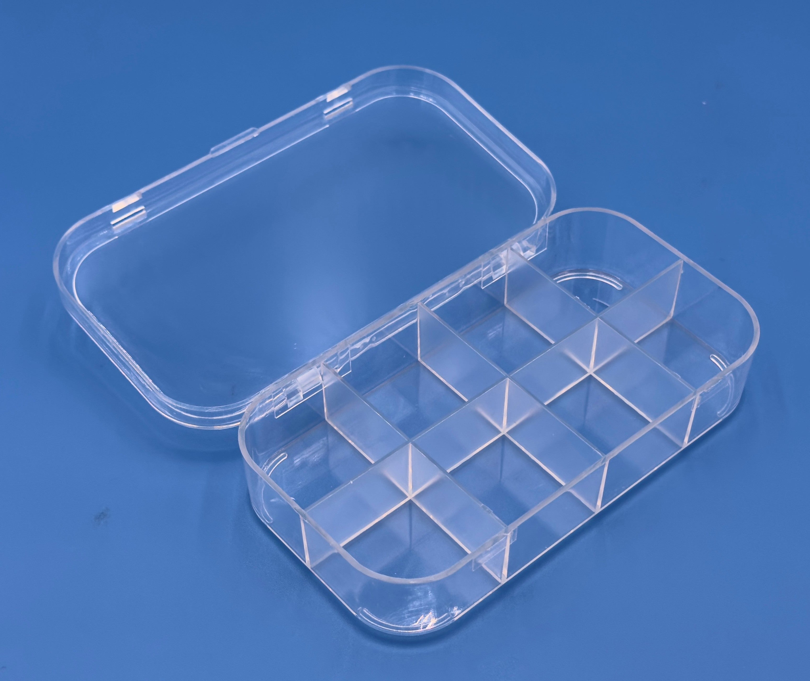 D25 Case, 8 Bays, Clear Impact-Protected Copolymer (carton of 65 ea)