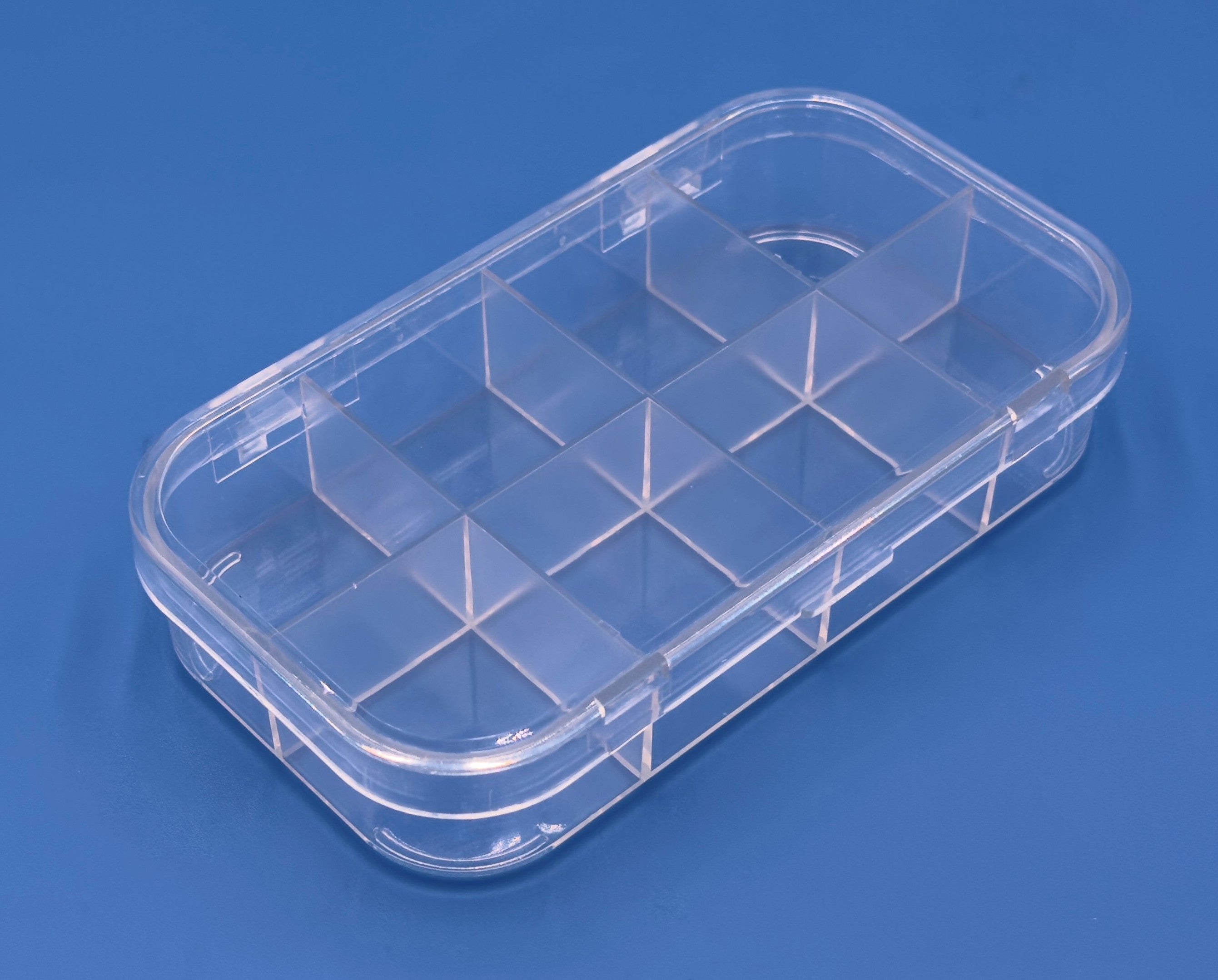 D25 Case, 8 Bays, Clear Impact-Protected Copolymer (carton of 65 ea)