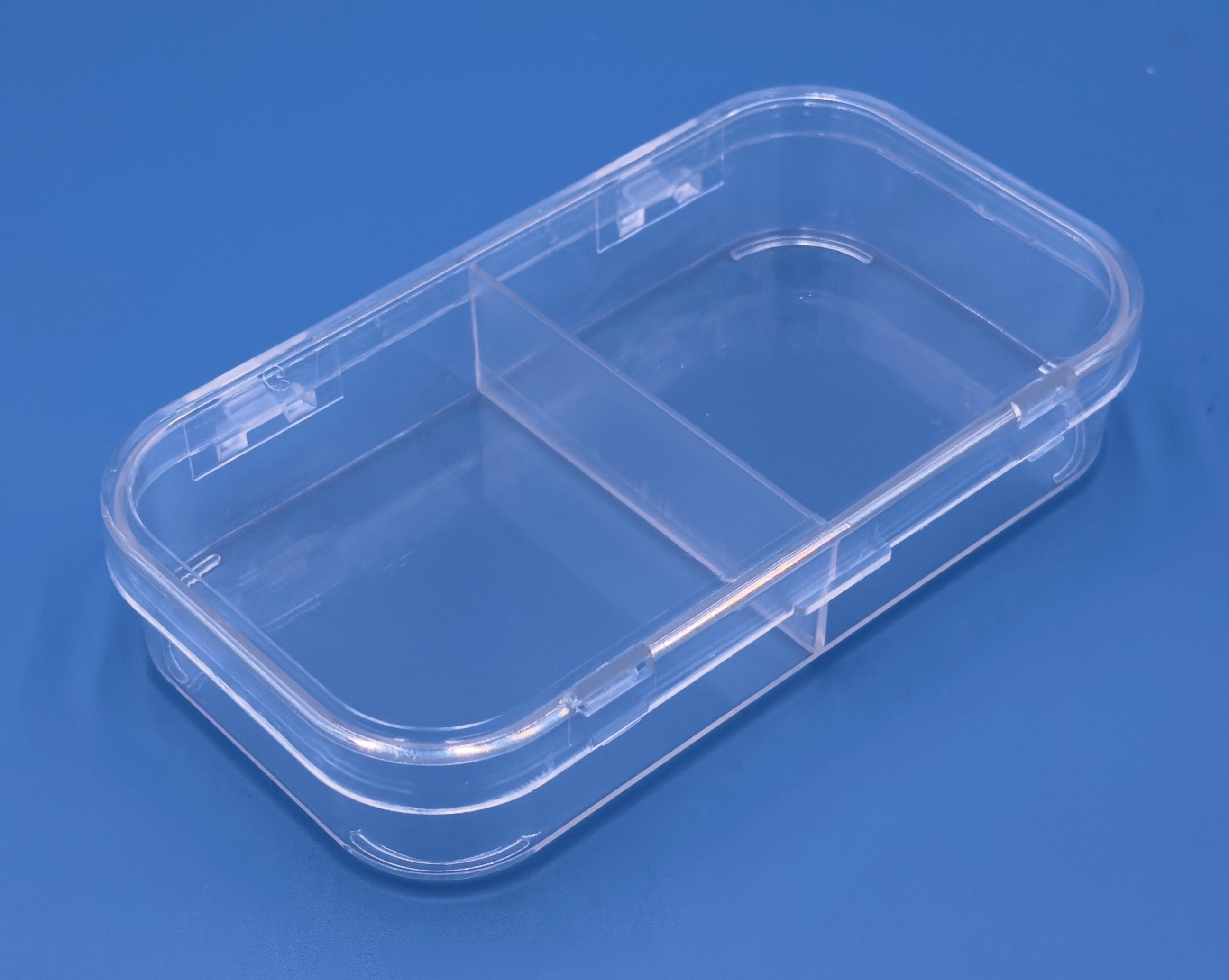 D25 Case, 2 Bays, Clear Impact-Protected Copolymer  (carton of 65 ea)