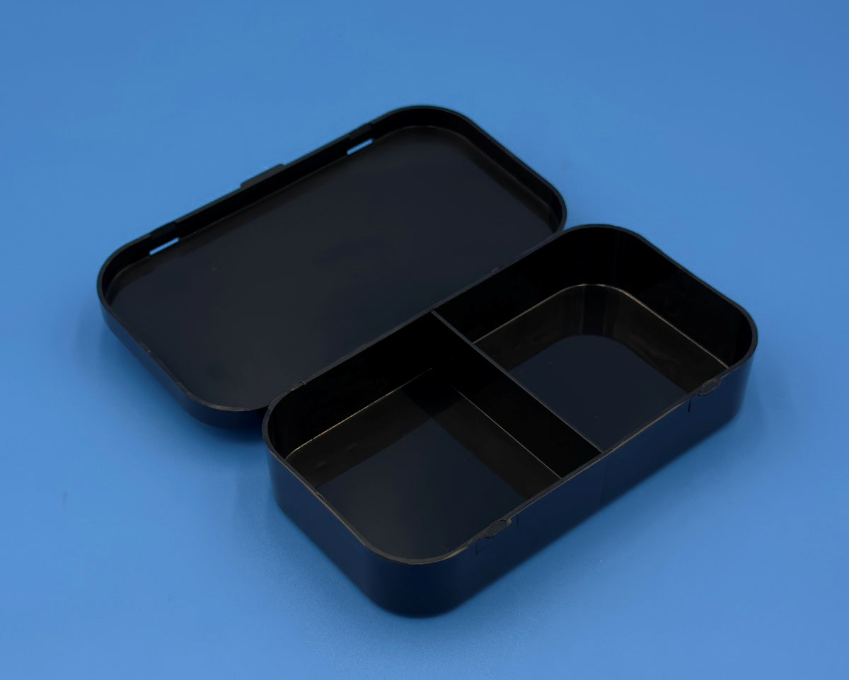 D25 Case, 2 Bays, Black Conductive Polypropylene (carton of 65 ea)