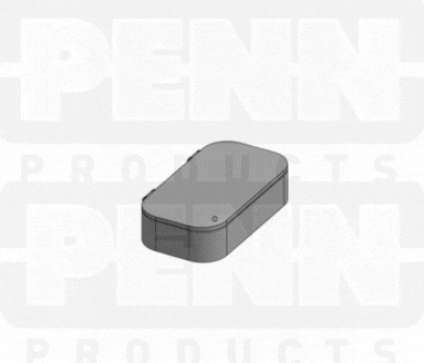 D25 Case, 2 Bays, Clear Impact-Protected Copolymer  (carton of 65 ea) - CONTACT FOR QUOTE