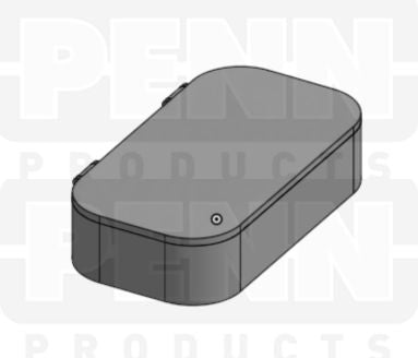 D25 Case, 2 Bays, Clear Impact-Protected Copolymer  (carton of 65 ea) - CONTACT FOR QUOTE