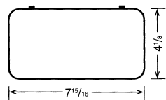 D26 Case, 1 bay, sketch with dimensions