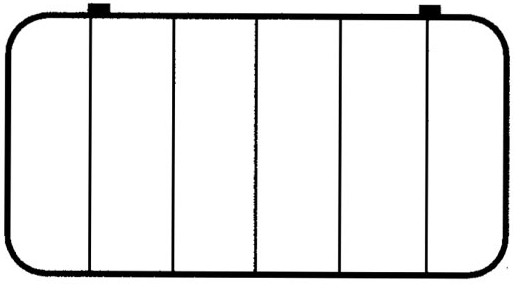 D26 case, 6 bays, sketch