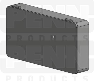D26 Case, 8 Bays, Black Conductive Polymer (carton of 76 ea)