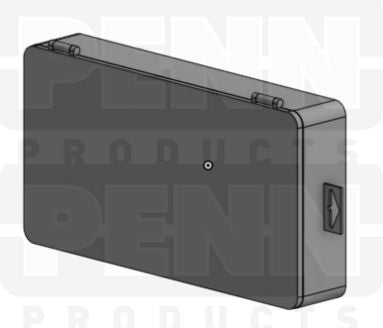 D26 Case, 6 Bays with Hang Tab, Clarified Polypropylene (carton of 32 ea)
