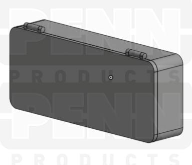 D53 Case, 3 Bays, Black Conductive Polypropylene (carton of 82 ea)