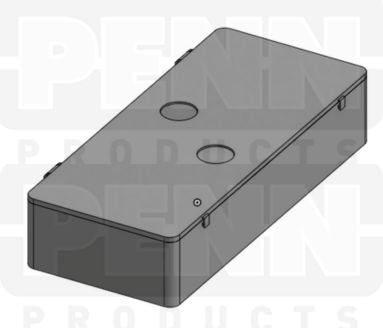 D54 Case, 17 Bays, Finger-Hole Lid, Clarified Polypropylene (carton of 36 ea)