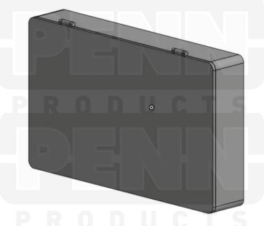 D55 Case, 1 Bay, Clear Impact-Protected Copolymer (carton of 32 ea)